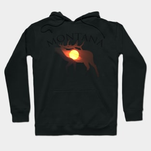 Montana Elk Sunrise Hoodie